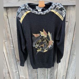 Nannell vintage black sweater size M